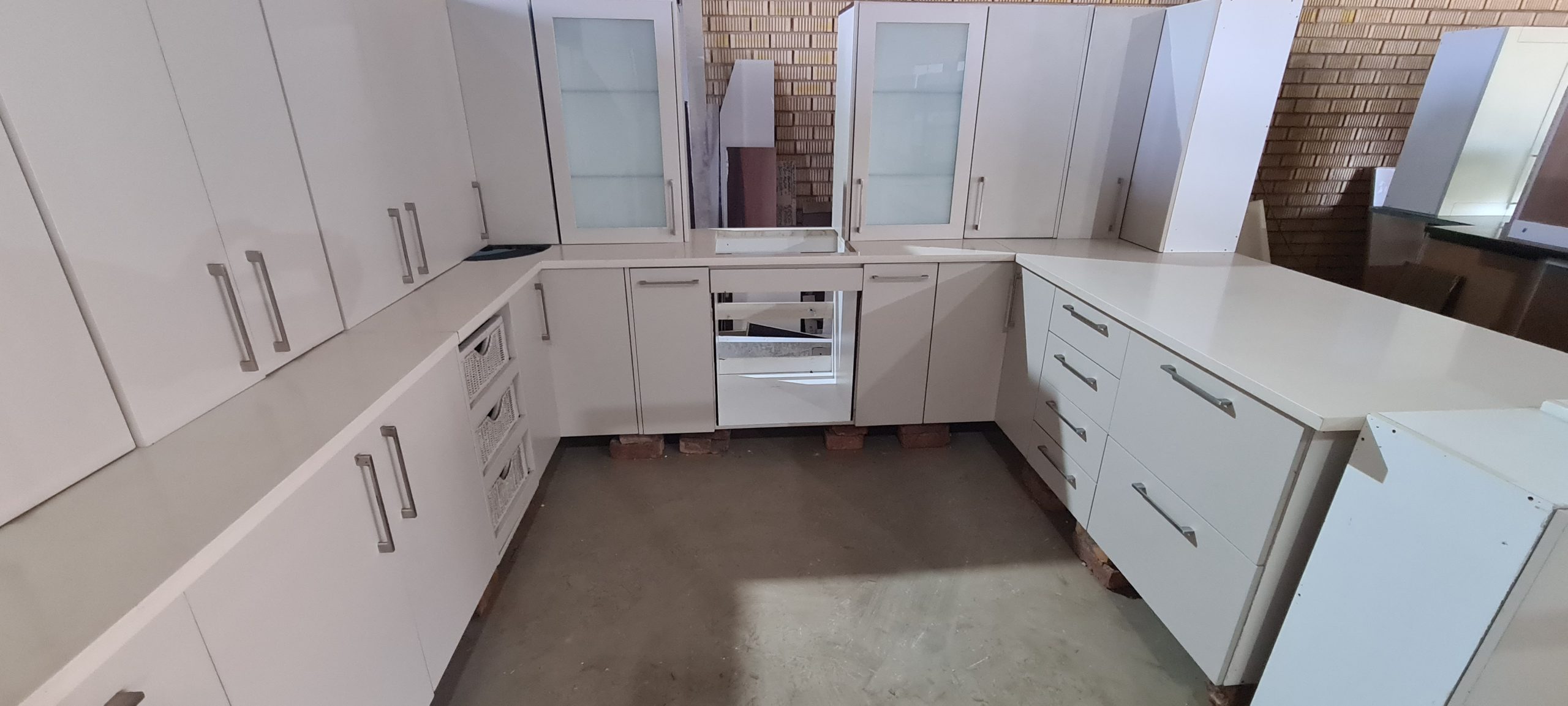 Second hand store kitchen cupboards